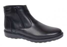 Ghete barbati casual din piele naturala cu fermoar imblanite Corsa - GF1203CSN